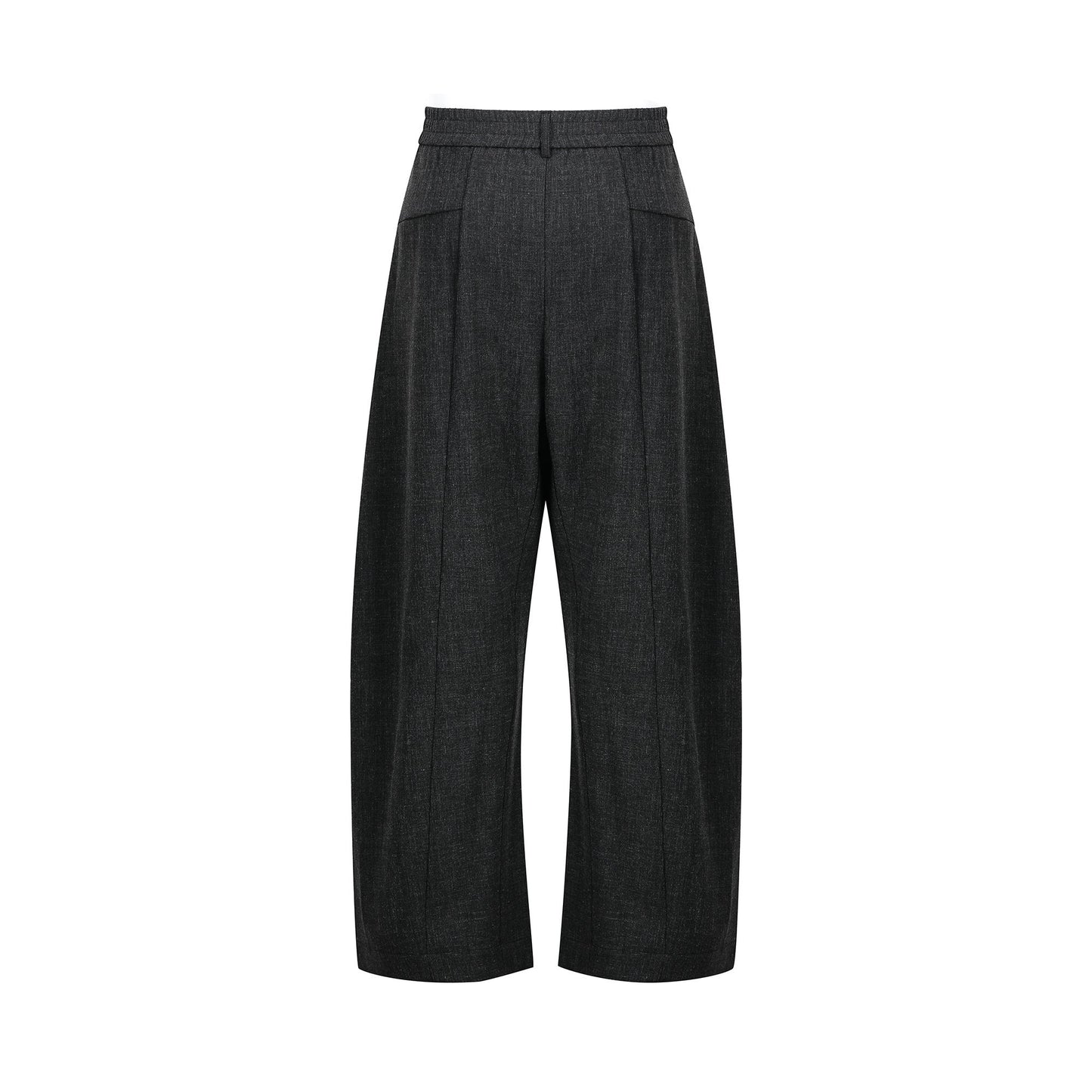 CapCabin “Minimal Pleated Wide-Leg Pants”