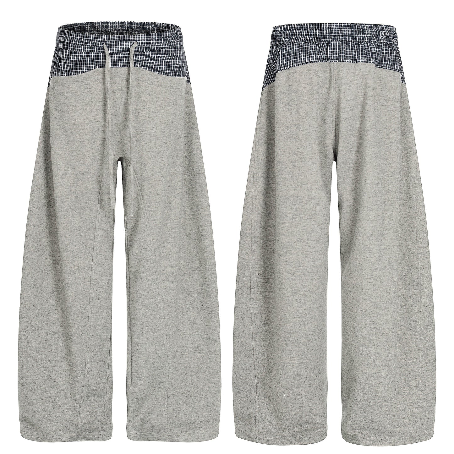 CapCabin Layered Waist Wide-Leg Mesh Pants