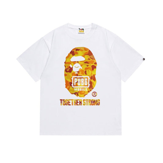 BAPE PUBG Mobile Camo Ape Head Graphic T-Shirt