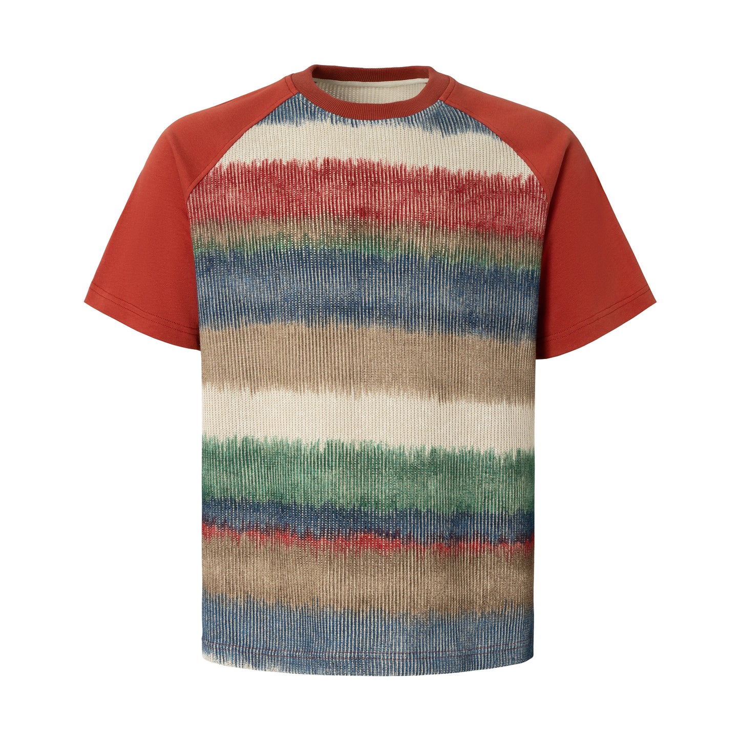 CapCabin Gradient Stripe Raglan Tee