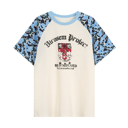 CapCabin Camo Raglan Graphic T-Shirt