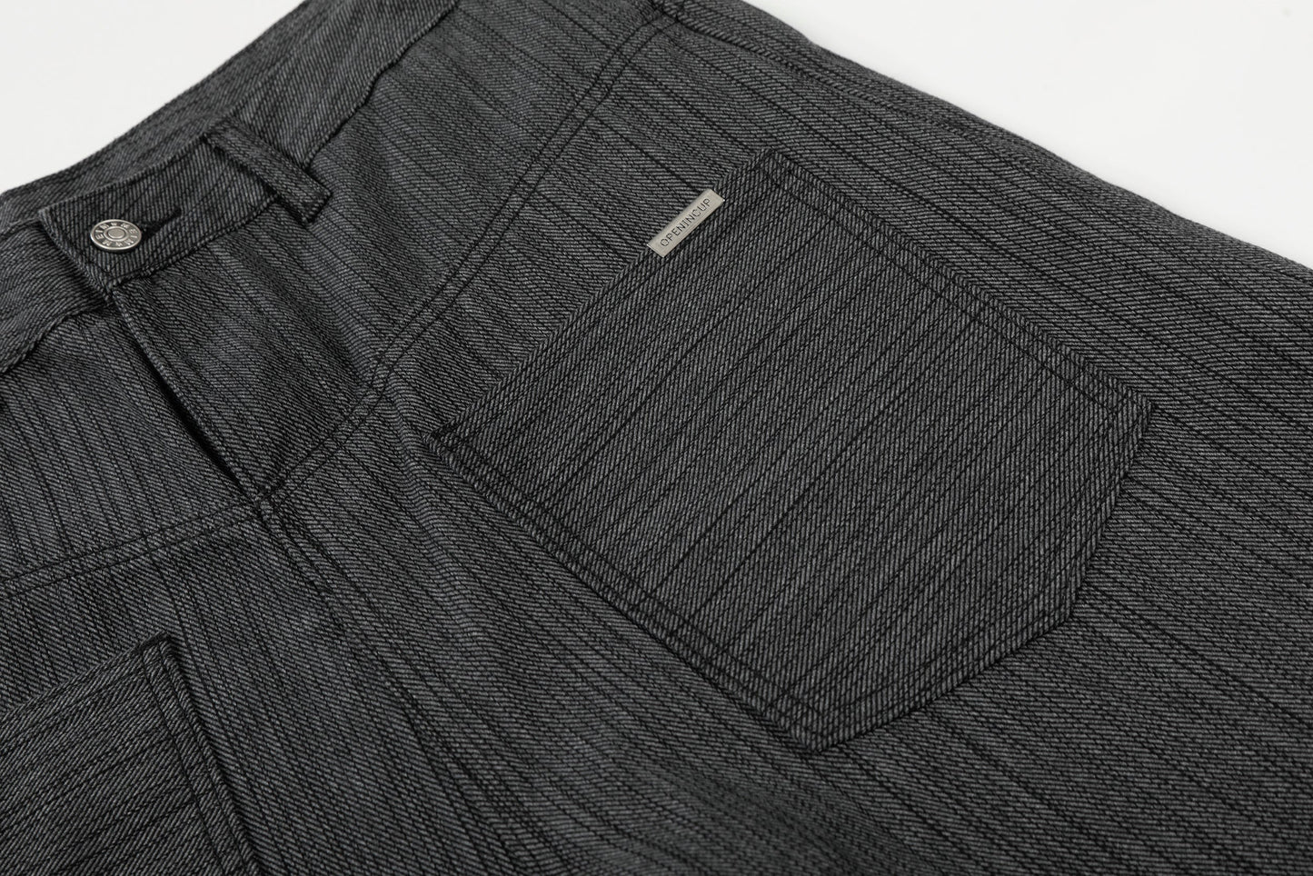 CapCabin Textured Wide-Leg Utility Pants