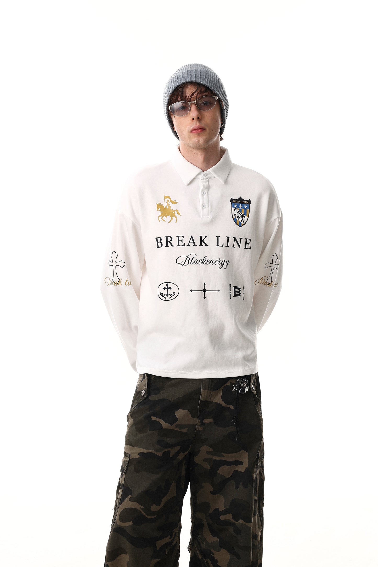 CapCabin Break Line Graphic Polo