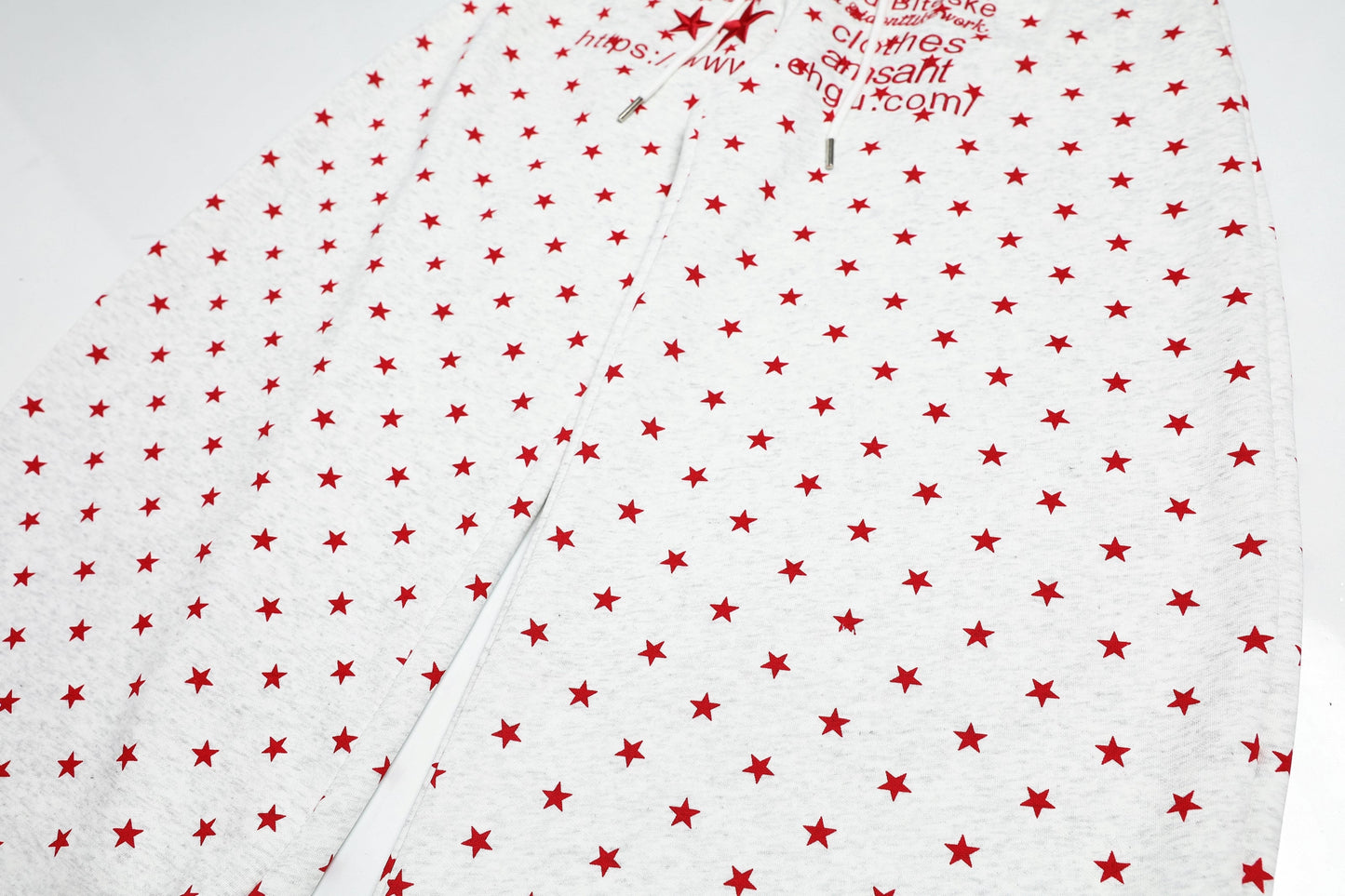CapCabin Star Print Wide-Leg Pants