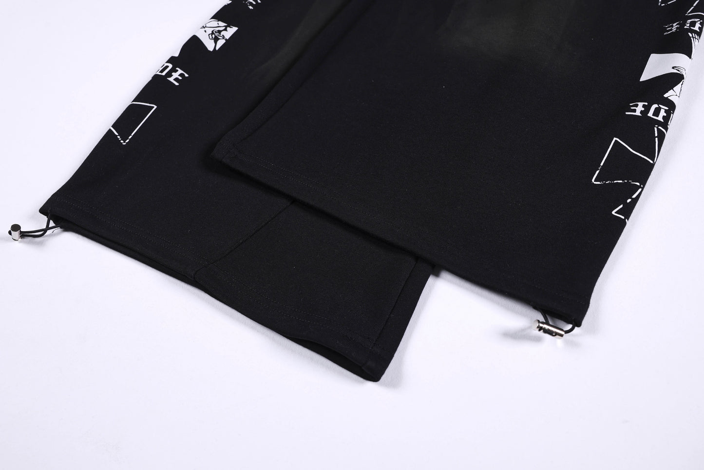 CapCabin Gothic Script Wide-Leg Pants