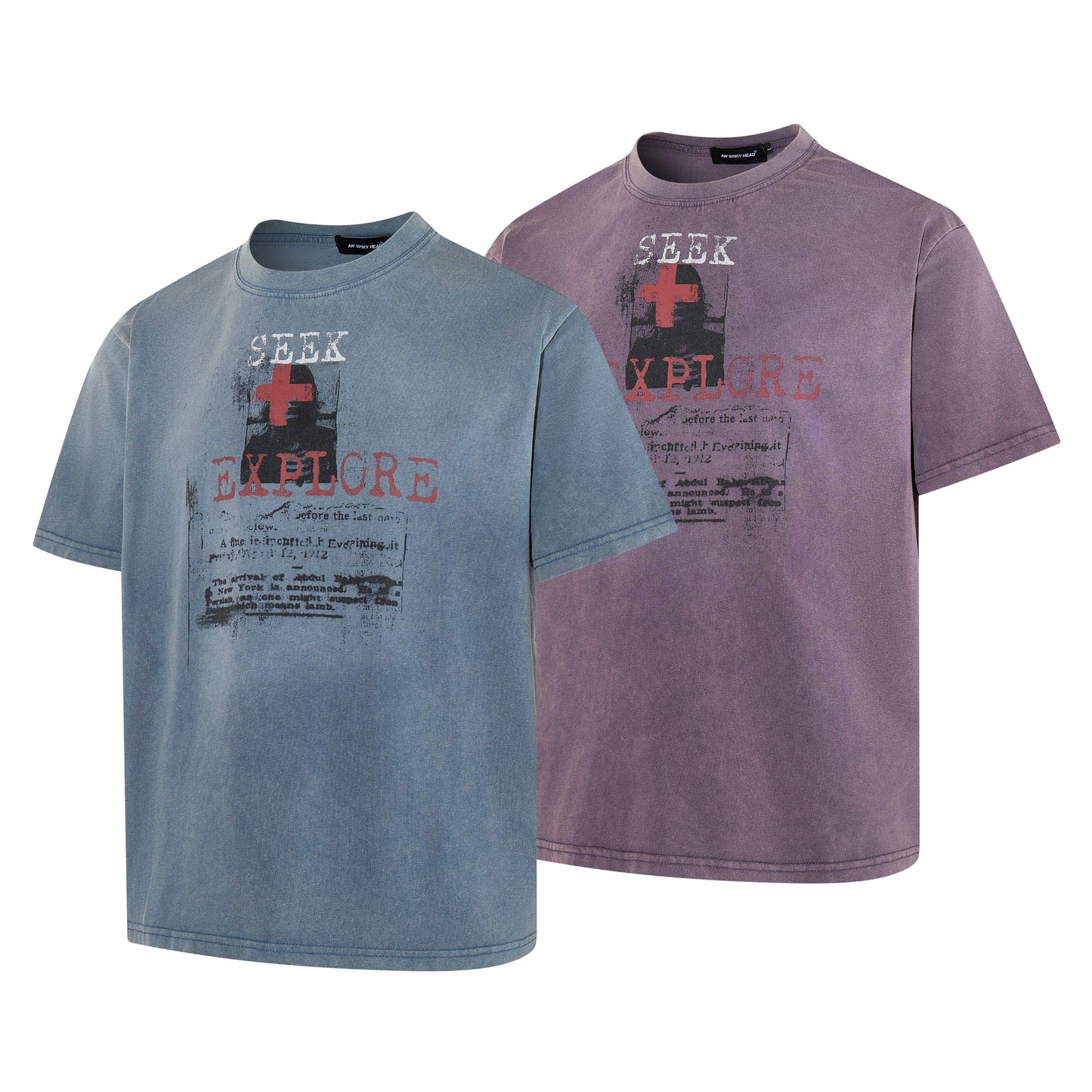 CapCabin “Seek & Explore Washed Graphic Tee”