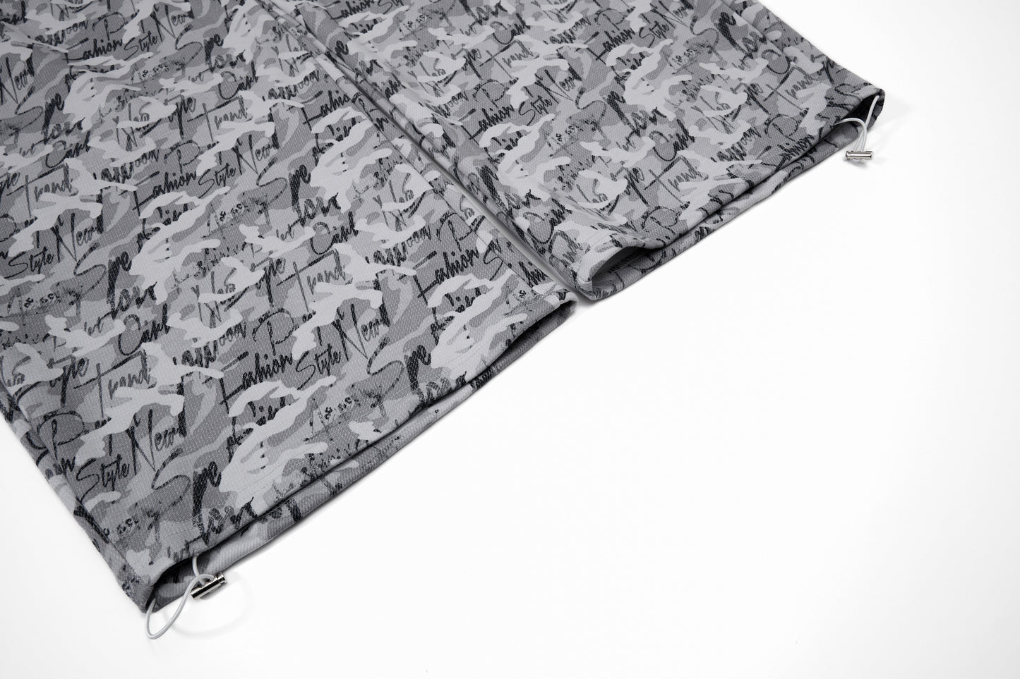 CapCabin Camo Script Wide-Leg Pants