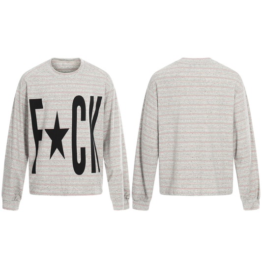 CapCabin Graphic Striped Long Sleeve Tee