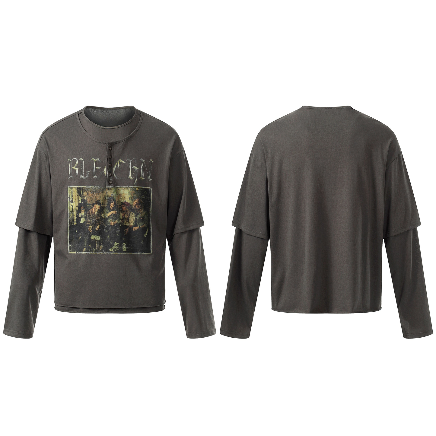 CapCabin Layered Graphic Long Sleeve Tee