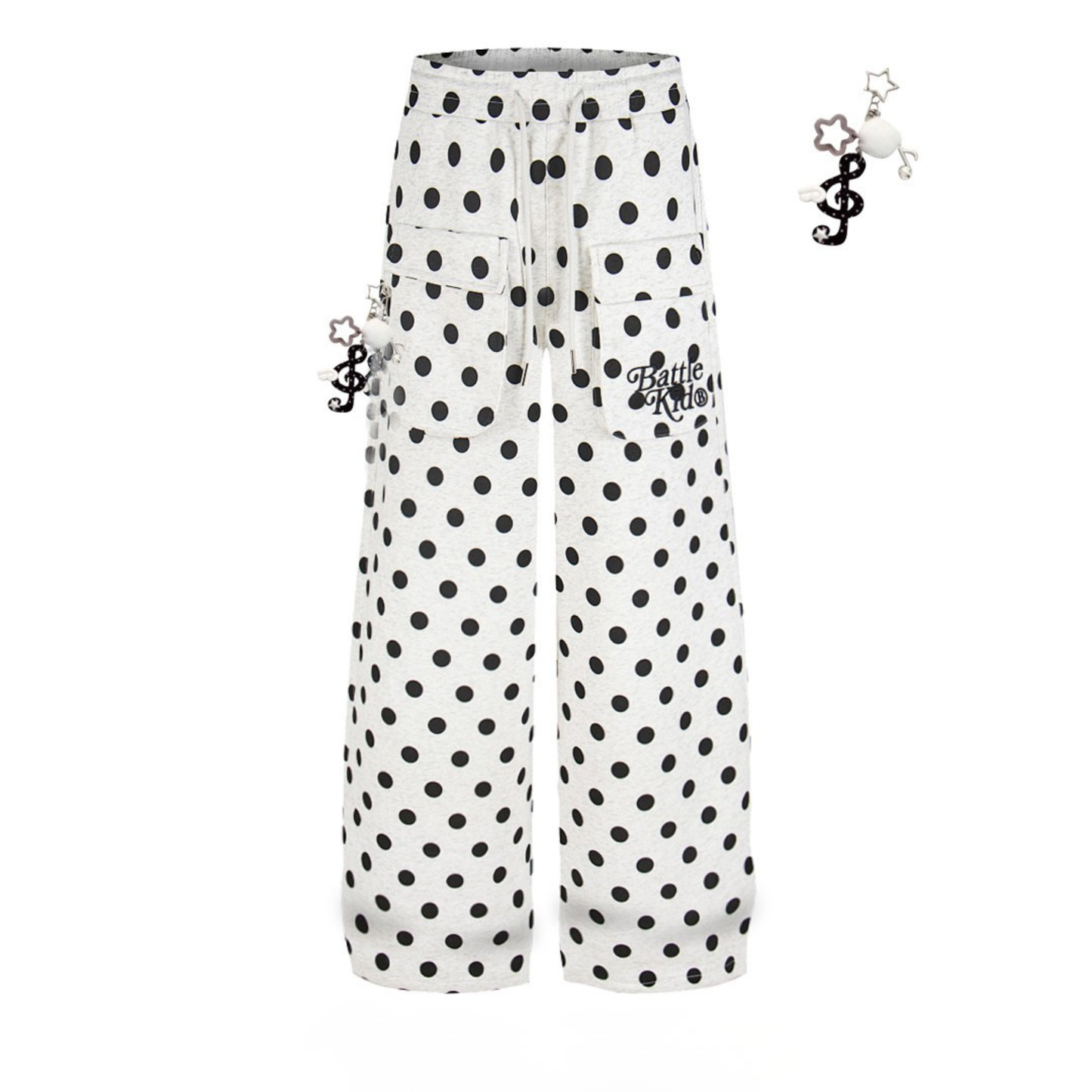 CapCabin Polka Dot Cargo Pants