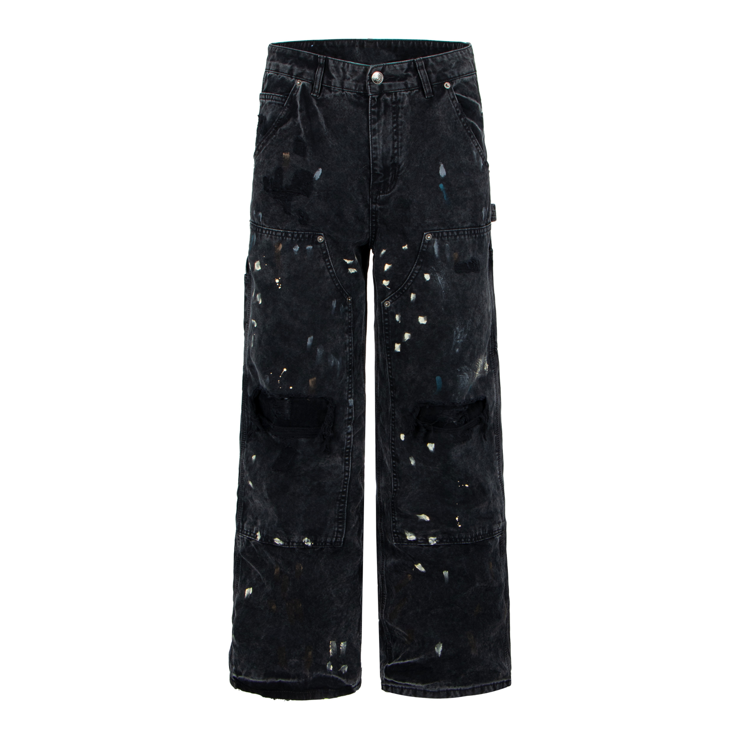 CapCabin Distressed Workwear Denim Pants