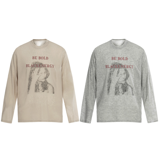 CapCabin “Be Bold” Portrait Graphic Long Sleeve Tee