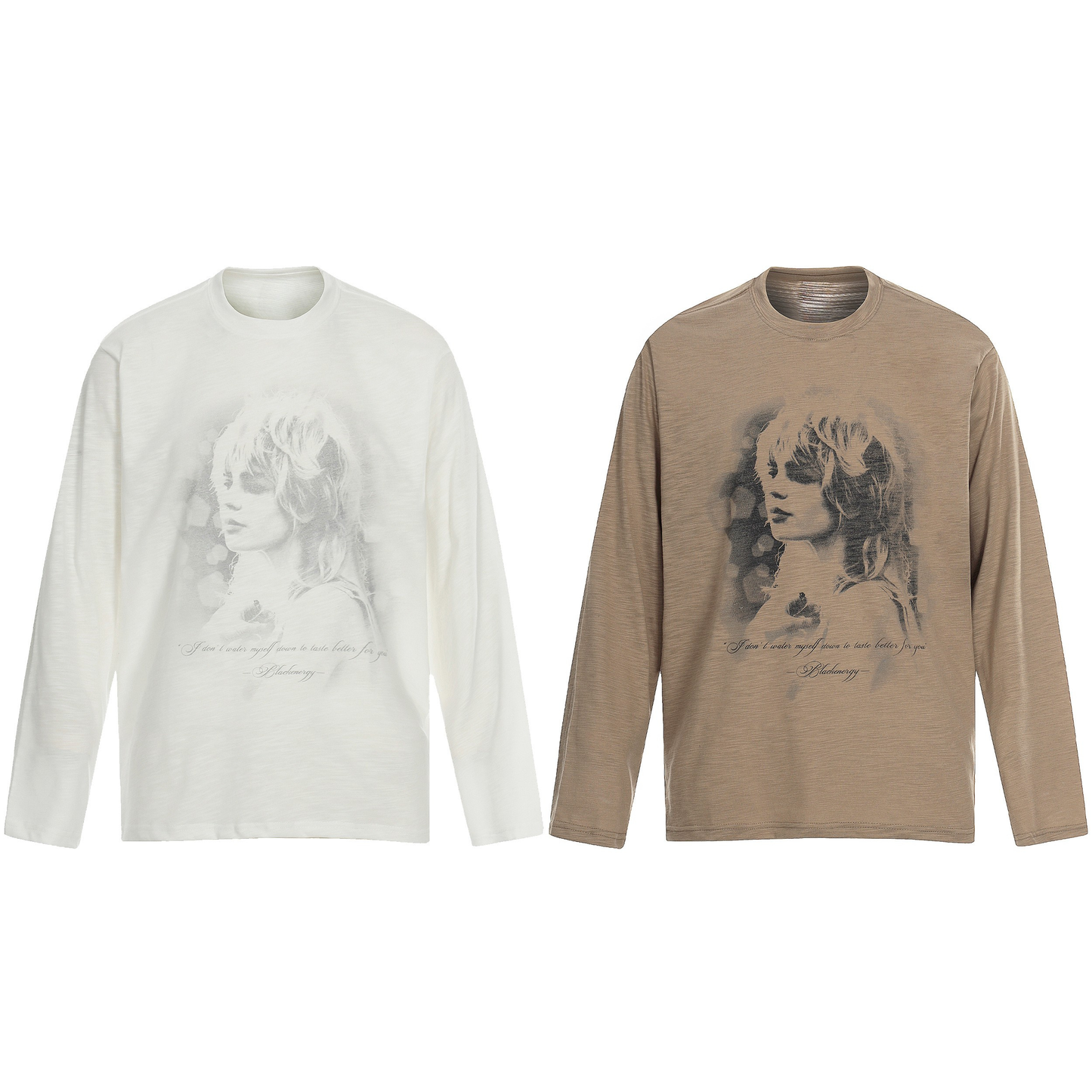 CapCabin Vintage Portrait Graphic Long Sleeve Tee