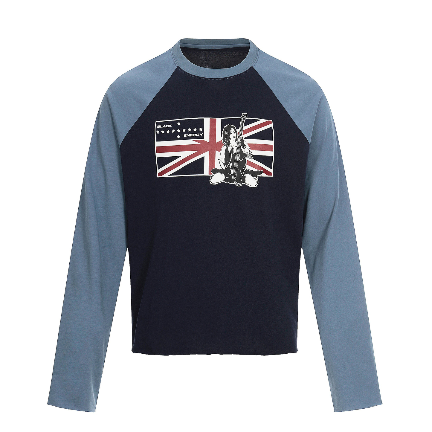 CapCabin Union Flag Graphic Raglan Long Sleeve Tee