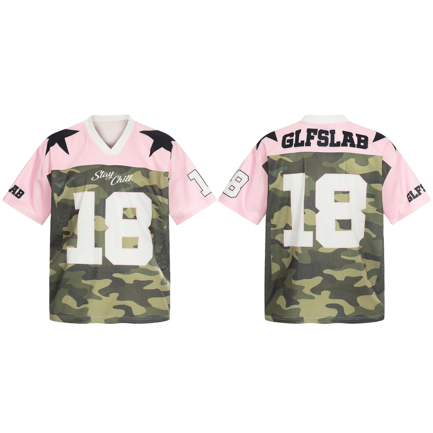 CapCabin Pink Camo “18” Mesh Jersey