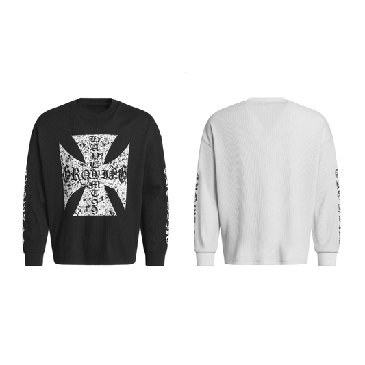CapCabin Gothic Cross Knit Sweatshirt