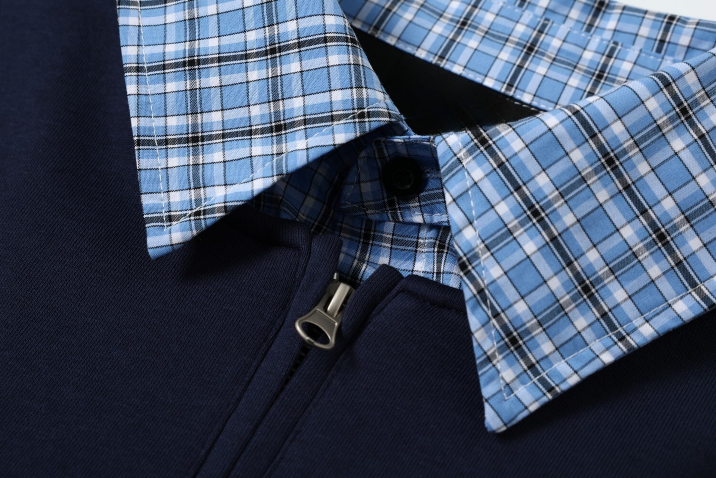 CapCabin Layered Collar Half-Zip Pullover