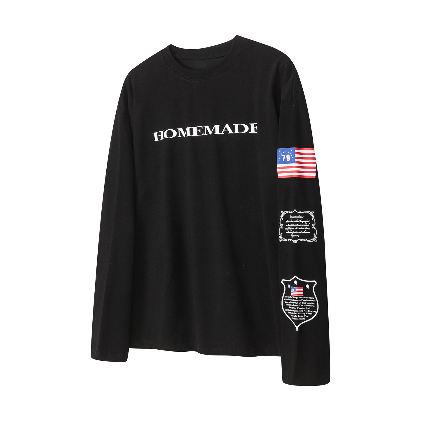 CapCabin Homemade Flag Graphic Long Sleeve Tee