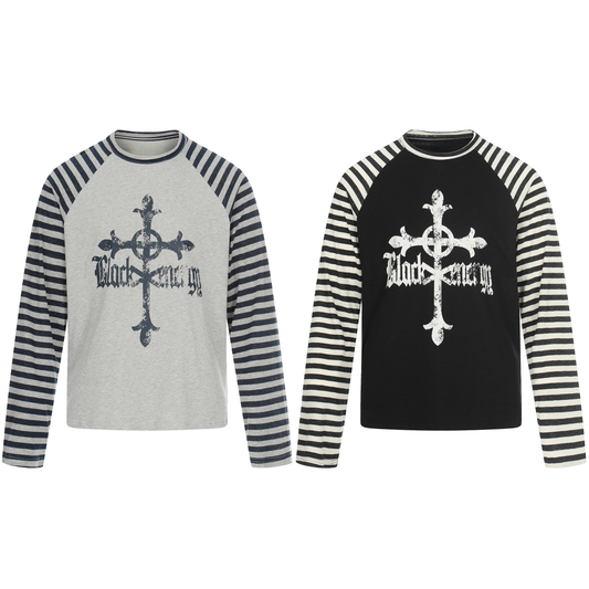 CapCabin Cross Graphic Raglan Long Sleeve Tee