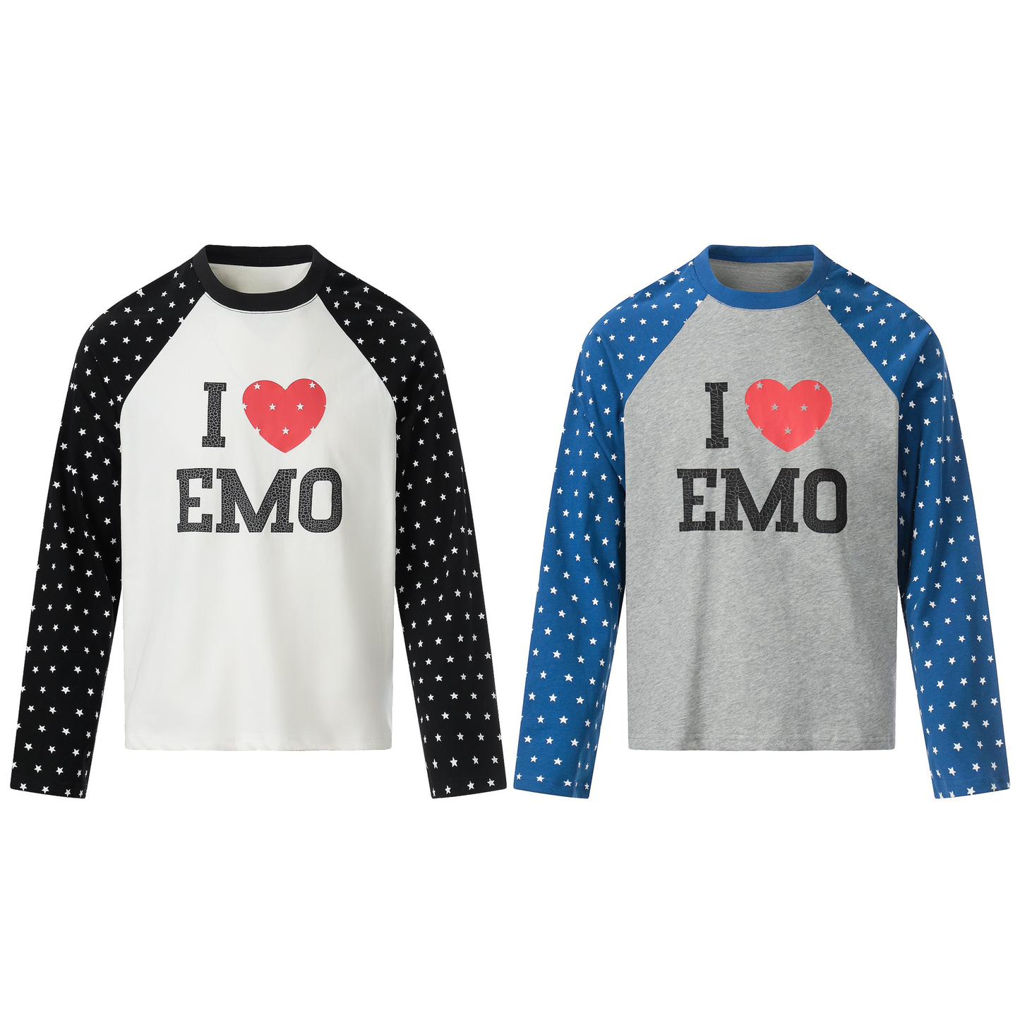 CapCabin “I ♥ EMO” Raglan Long Sleeve Tee
