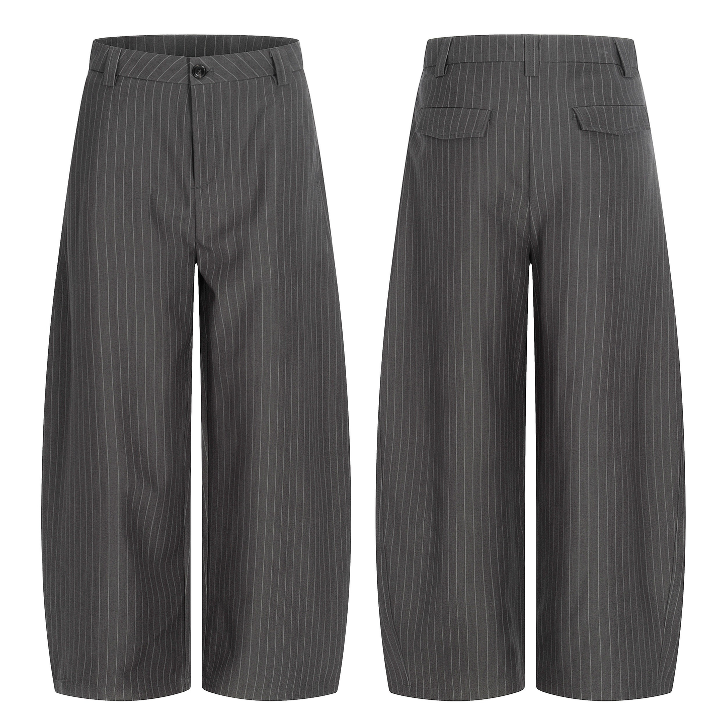 CapCabin Pinstripe Wide-Leg Trousers