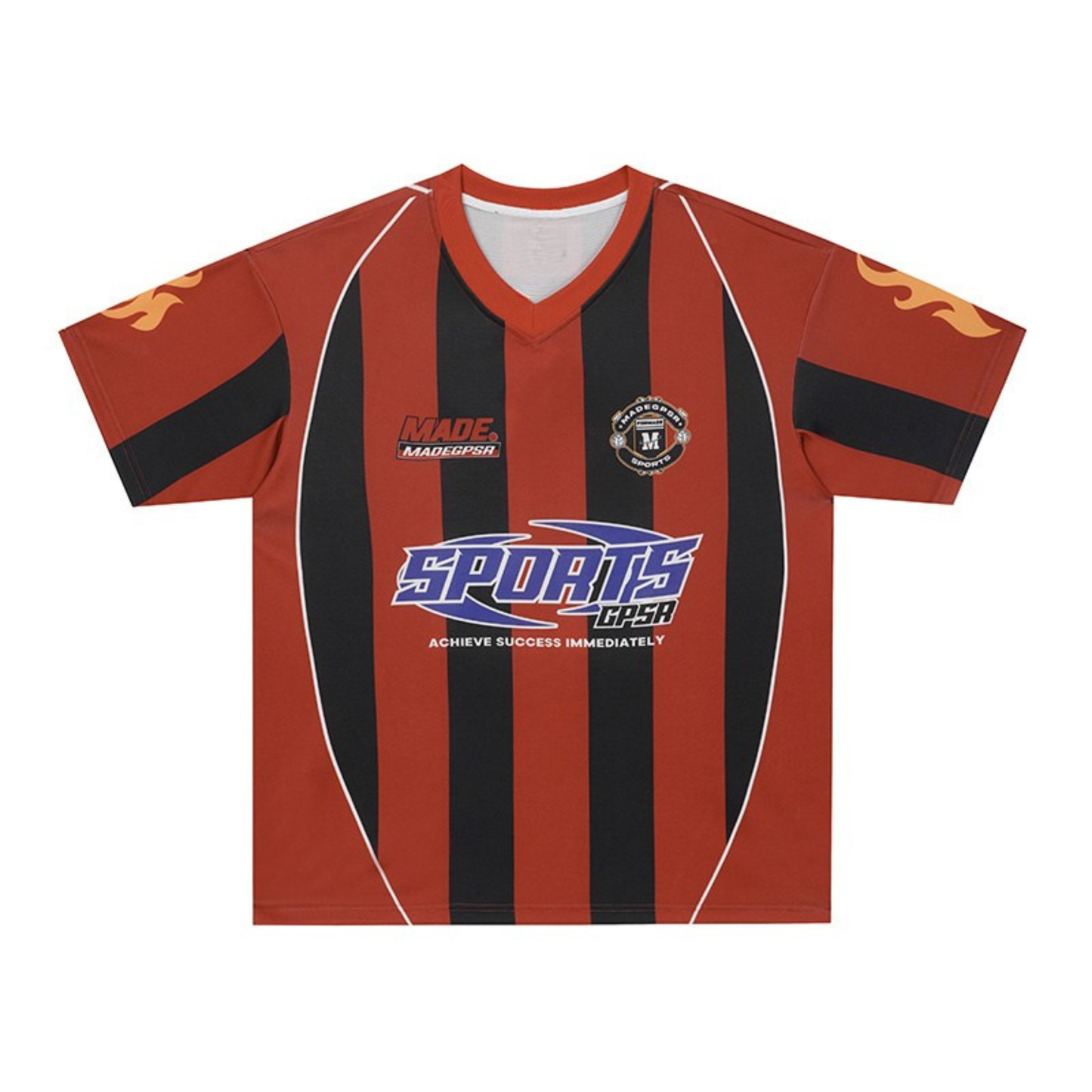 CapCabin Flame Stripe Number Performance Jersey