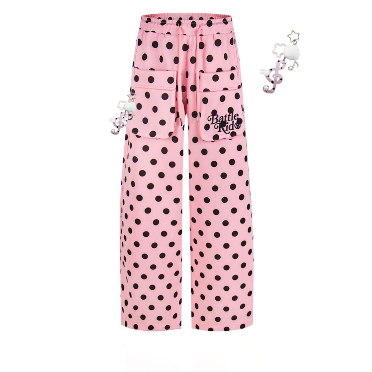 CapCabin Polka Dot Cargo Pants