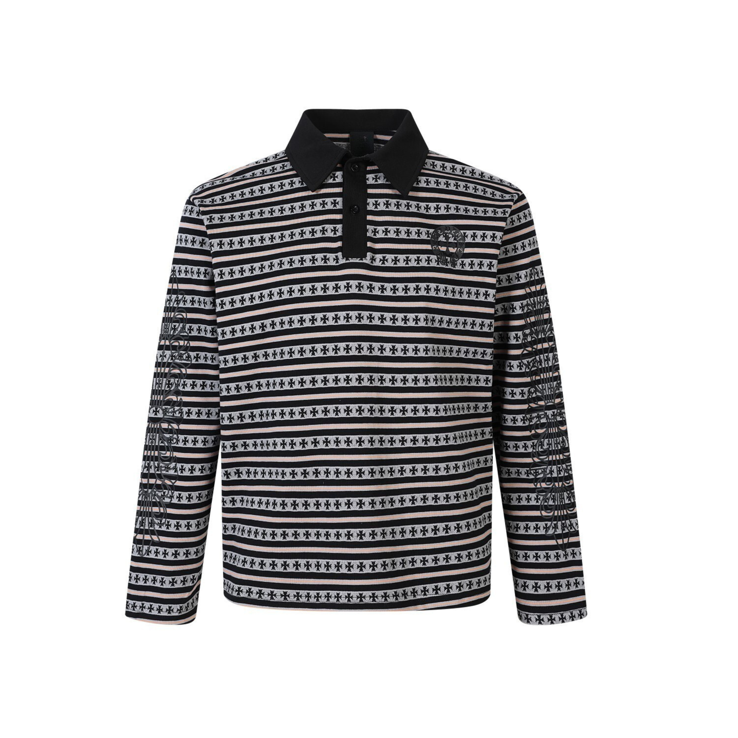 CapCabin Heritage Stripe Long Sleeve Polo
