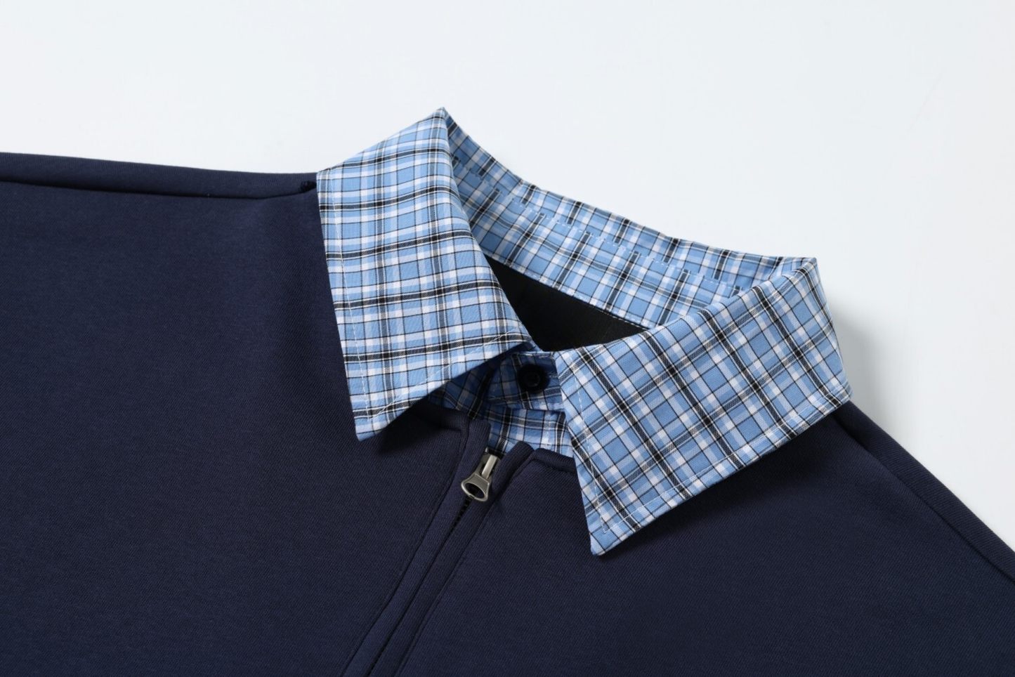CapCabin Layered Collar Half-Zip Pullover