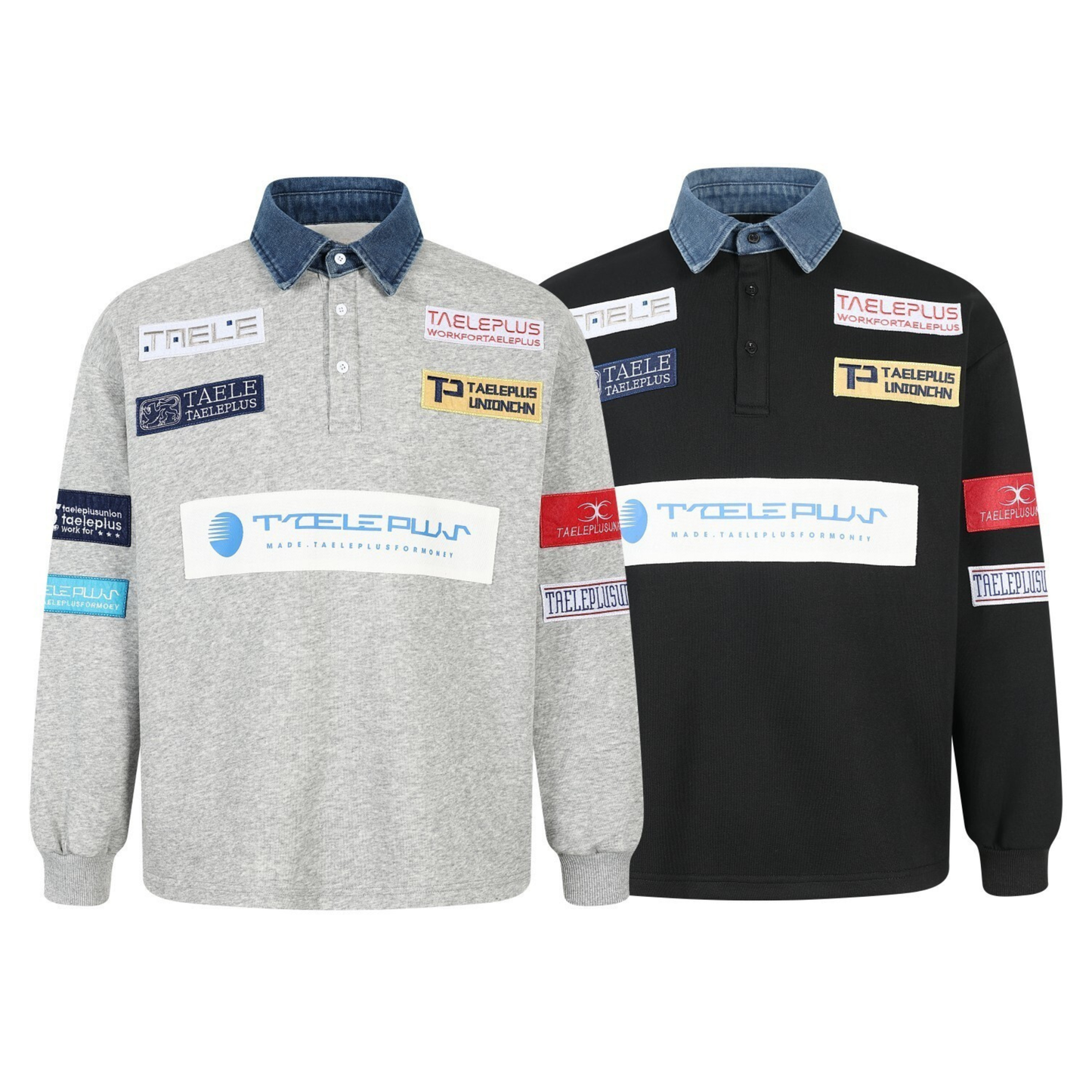CapCabin Patchwork Polo Sweatshirt