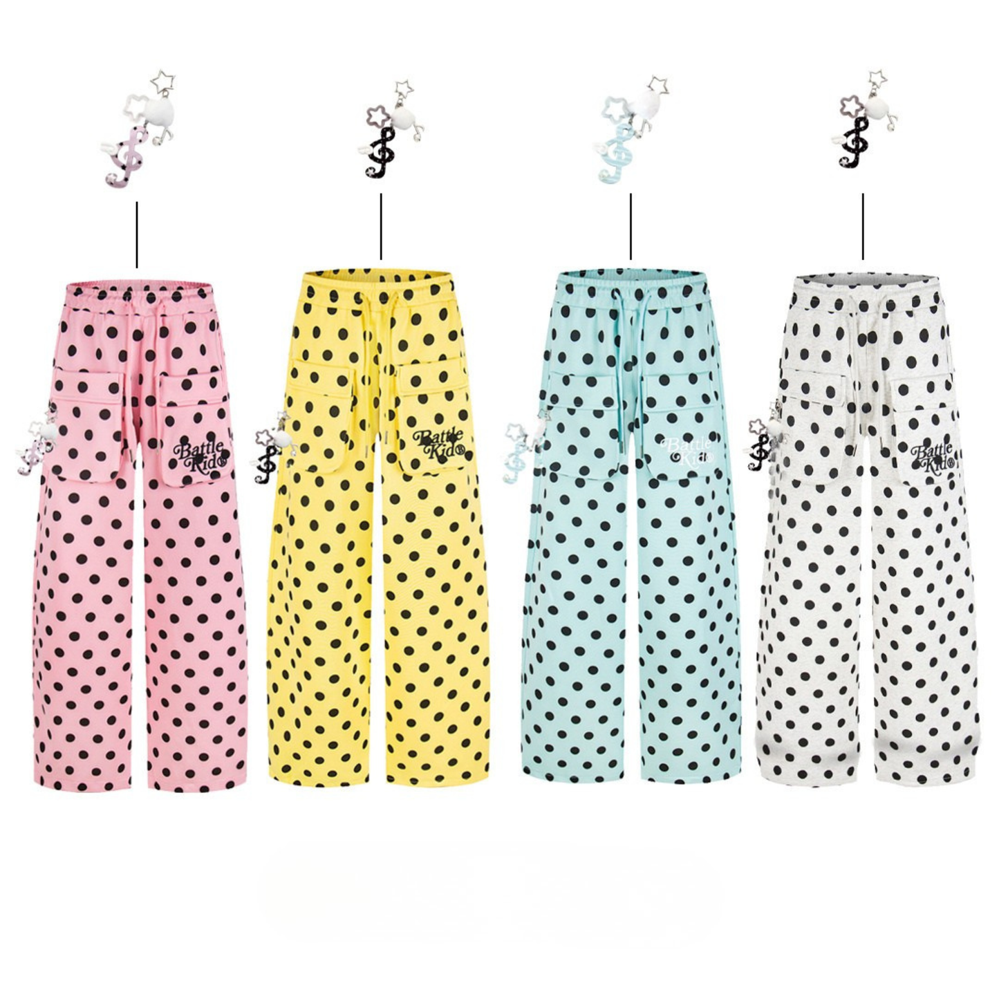 CapCabin Polka Dot Cargo Pants