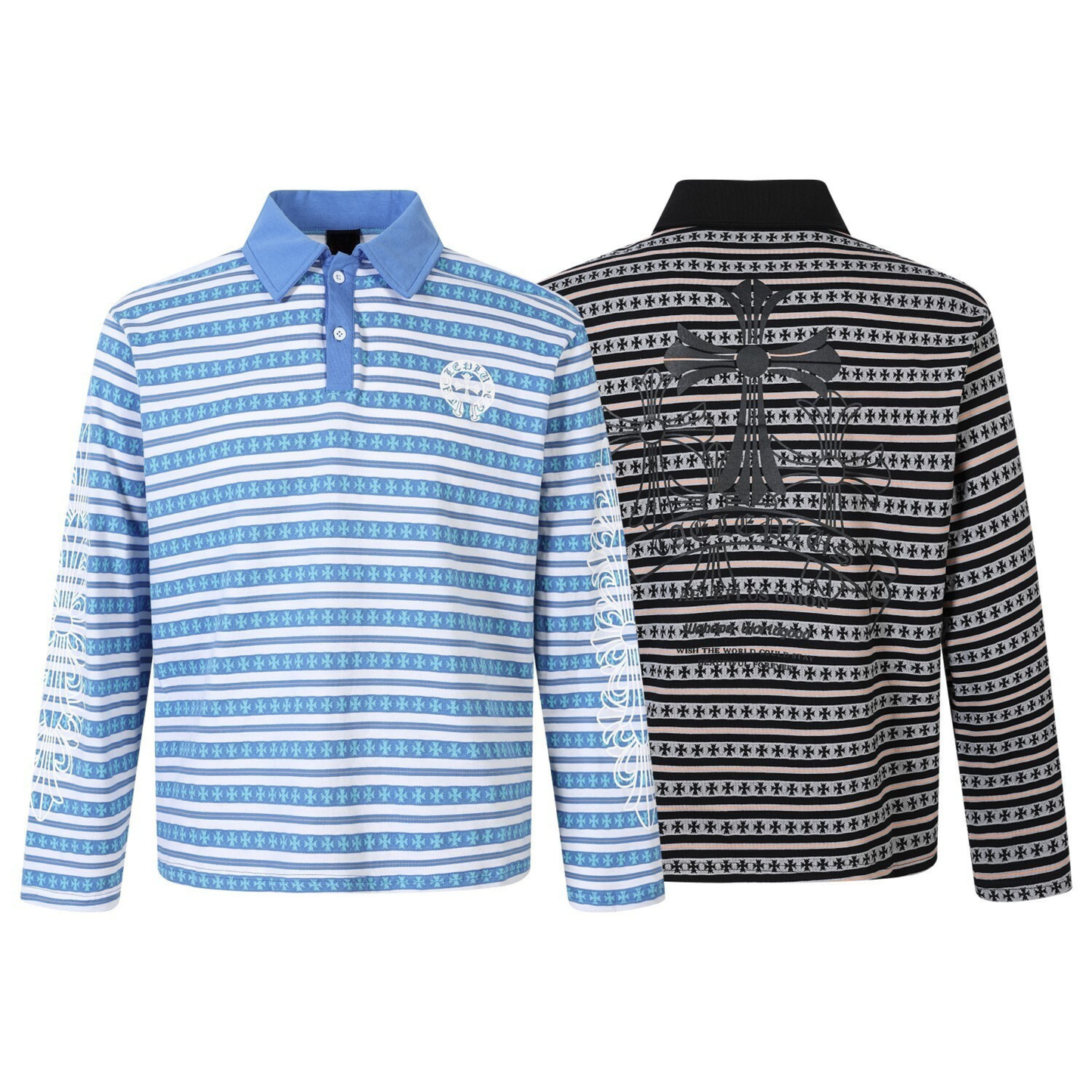 CapCabin Heritage Stripe Long Sleeve Polo