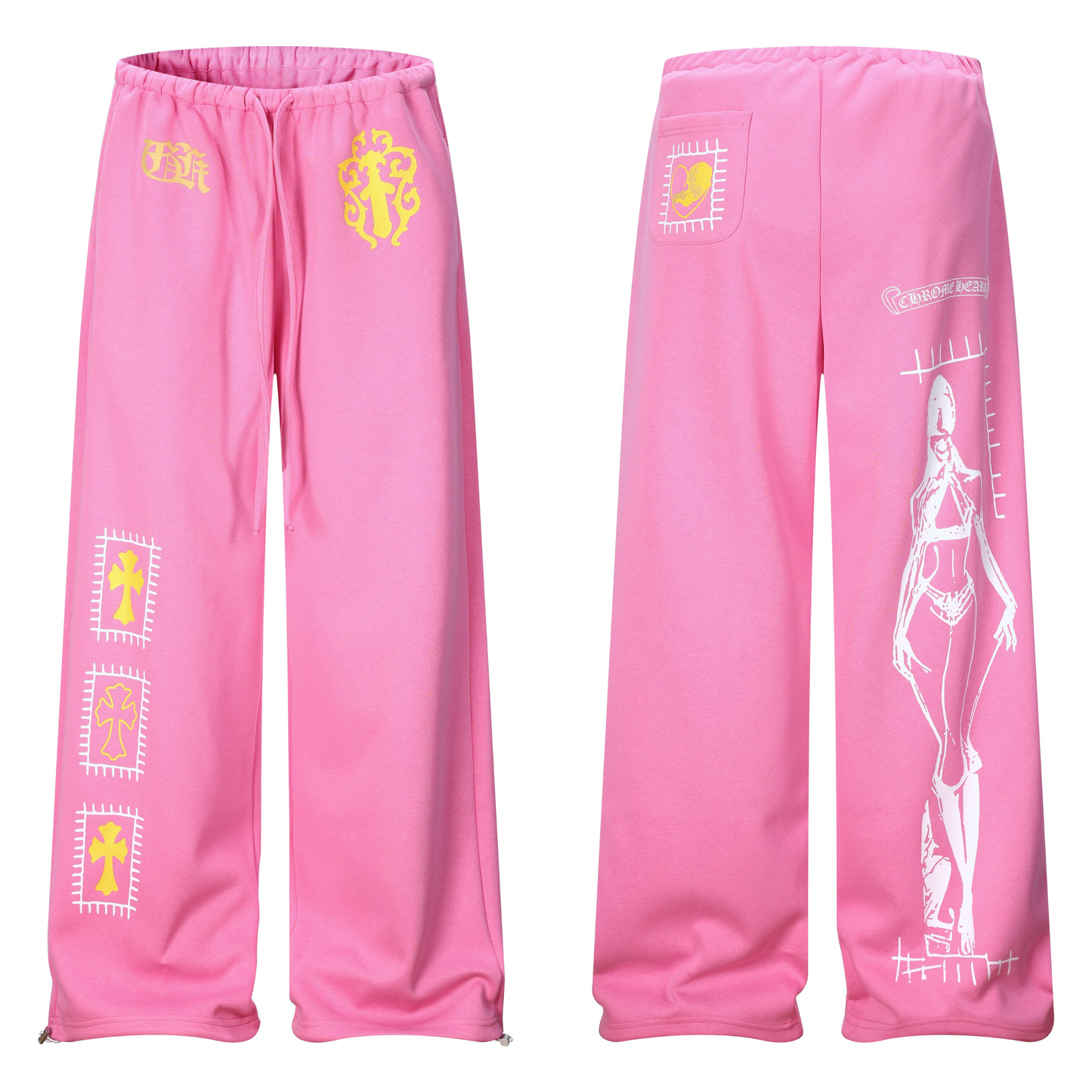 CapCabin Graphic Wide-Leg Sweatpants