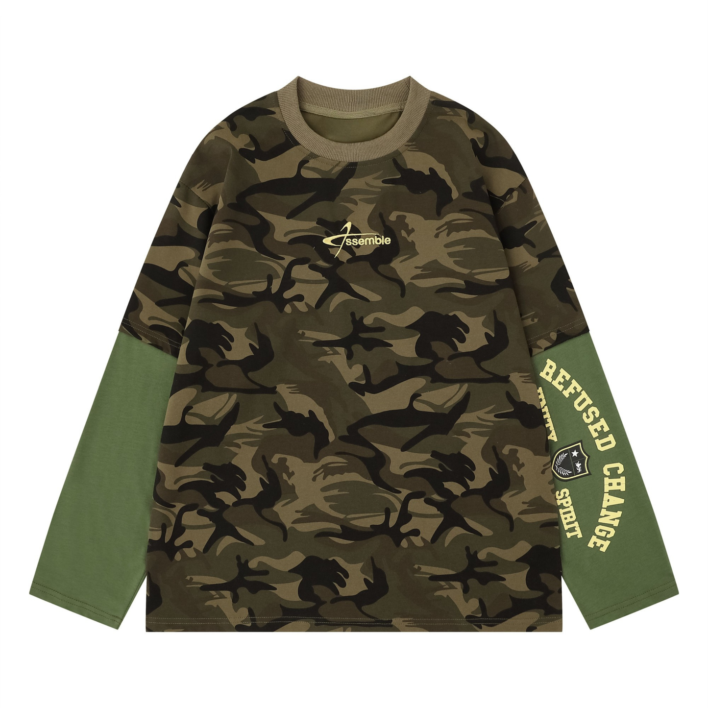 CapCabin Layered Camo Long Sleeve Tee