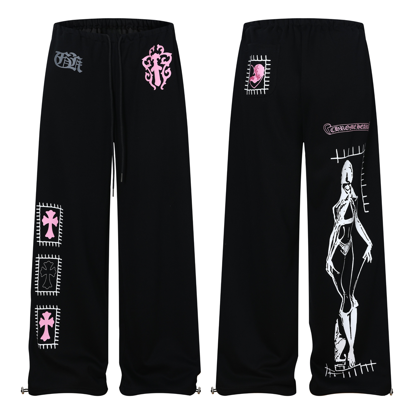 CapCabin Graphic Wide-Leg Sweatpants
