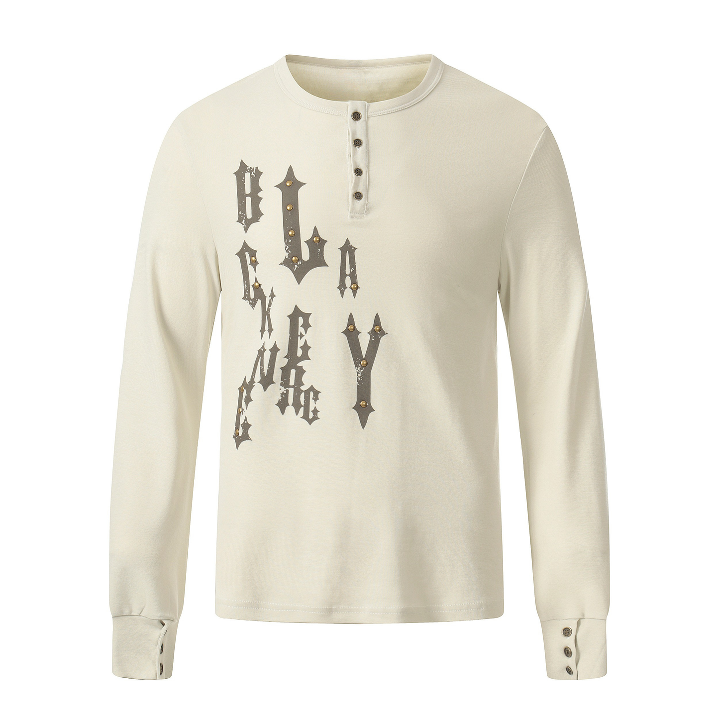 CapCabin Graphic Long Sleeve Henley Tee