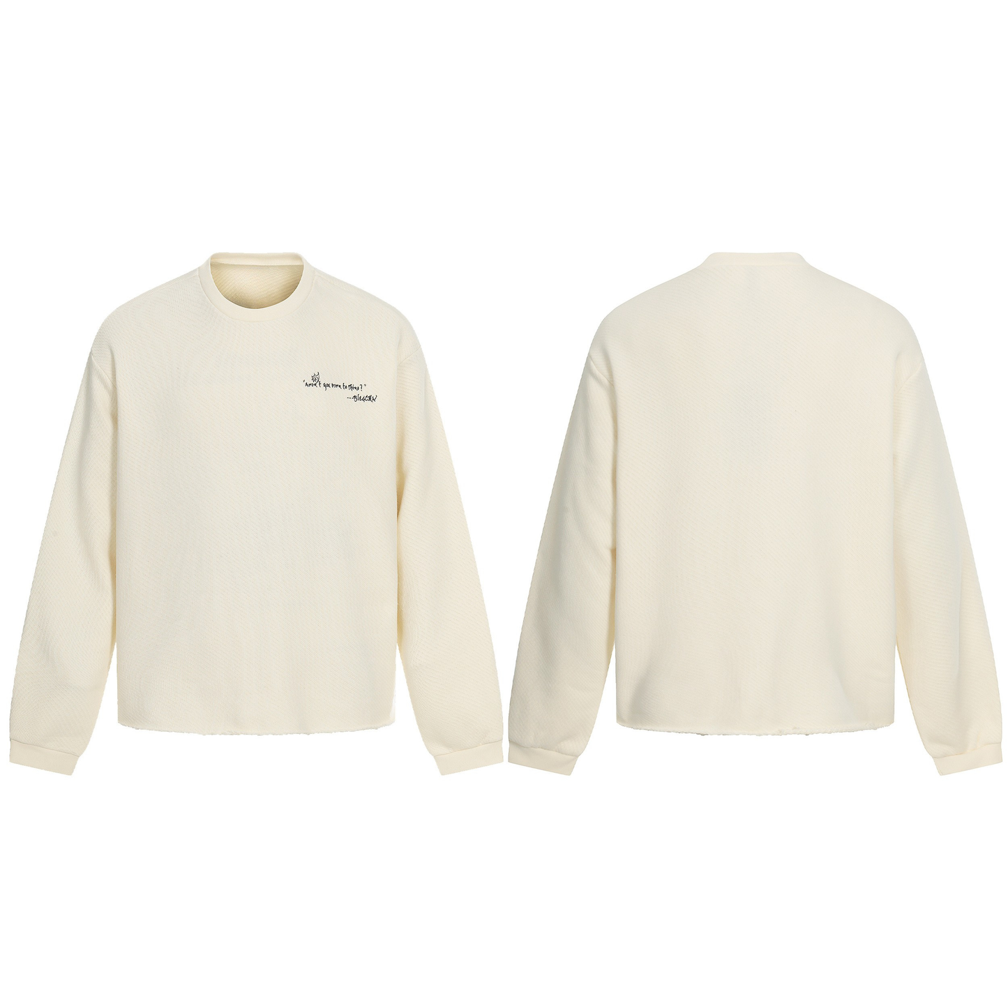 CapCabin Graphic Textured Sweatshirt