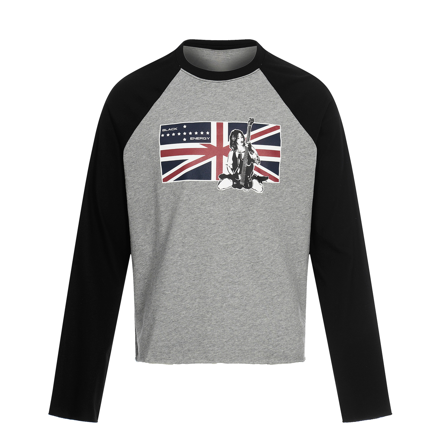 CapCabin Union Flag Graphic Raglan Long Sleeve Tee