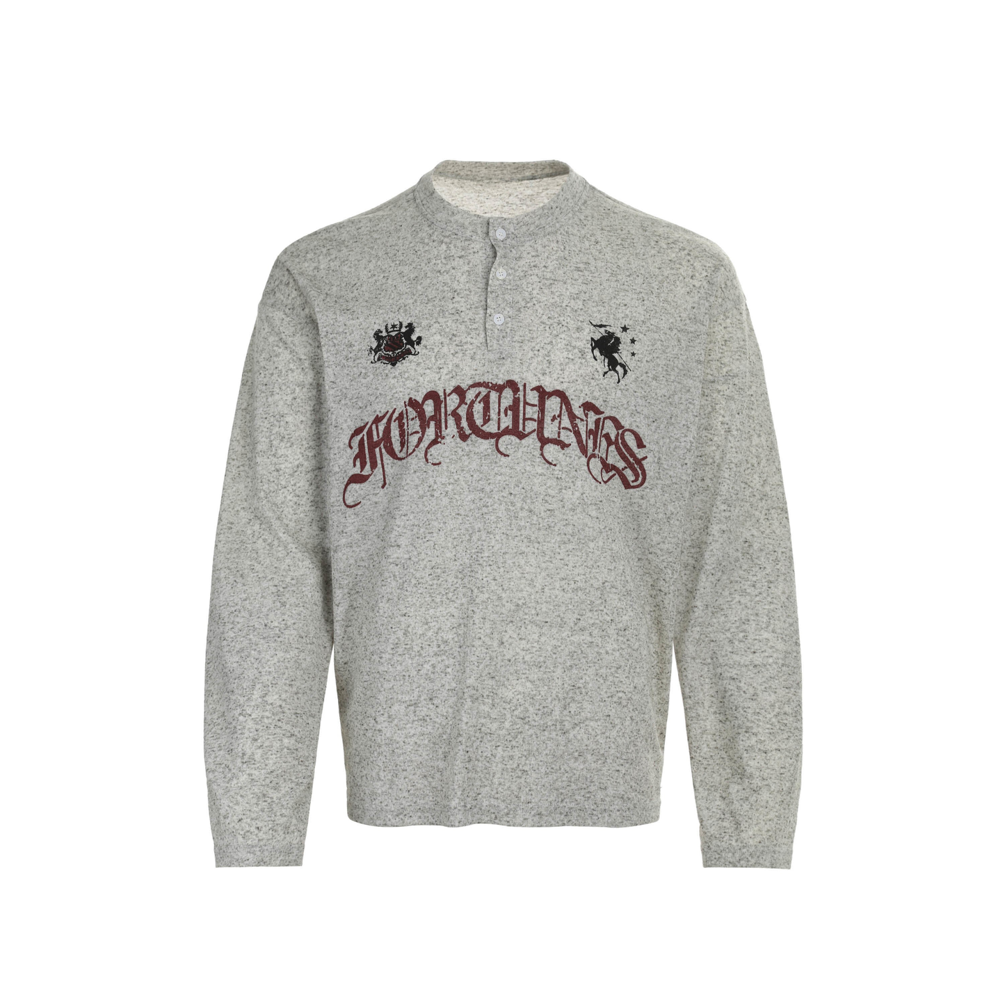 CapCabin Heraldic Henley Long Sleeve