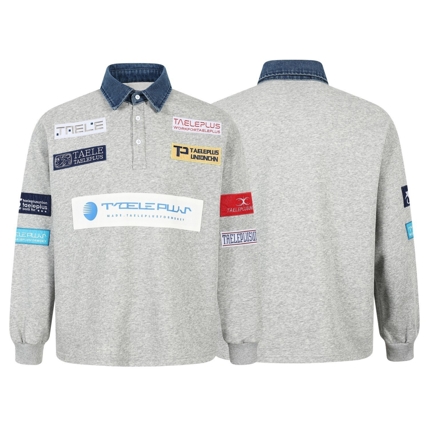 CapCabin Patchwork Polo Sweatshirt