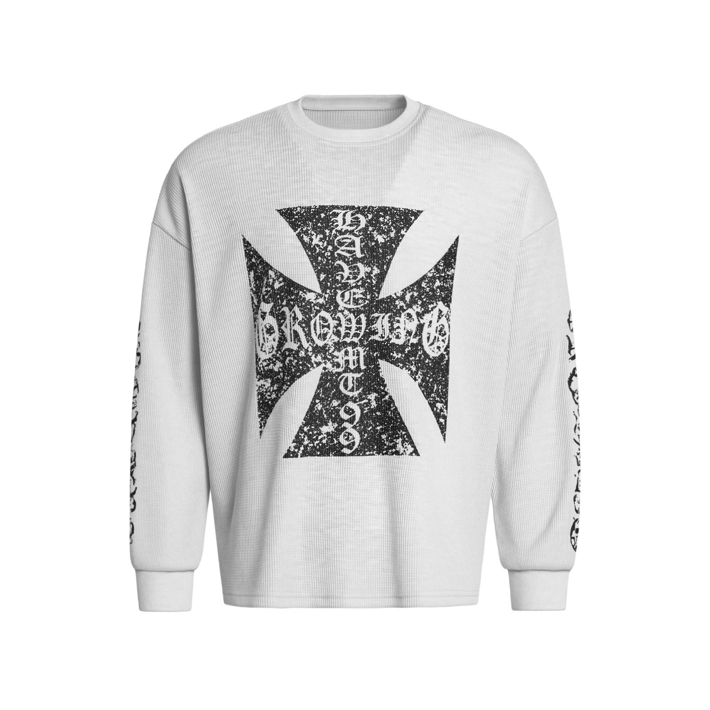 CapCabin Gothic Cross Knit Sweatshirt