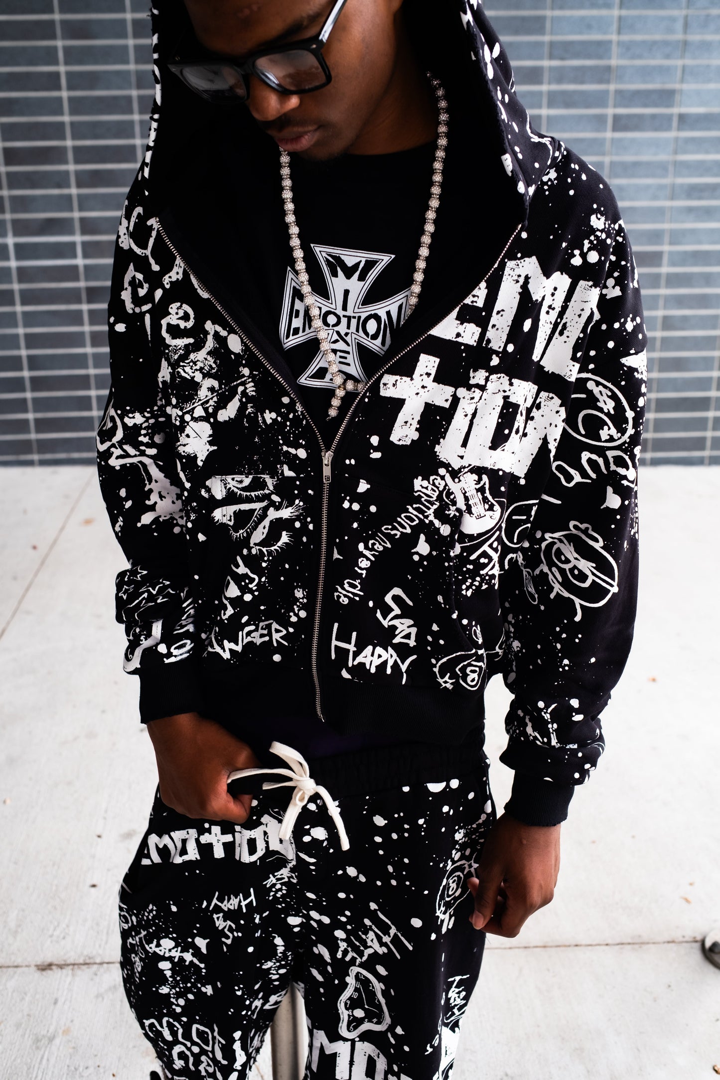 Black “Graffiti” Hoodie