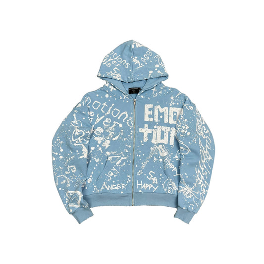 Blue “Graffiti” Hoodie