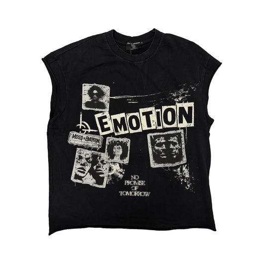 “Newspaper” Sleeveless tee
