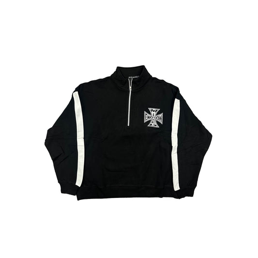 Black “Quarter” zip Jacket
