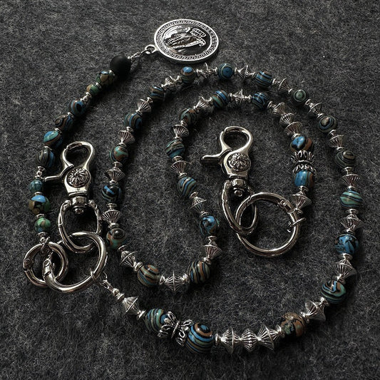 Vintage Turquoise Handmade Beaded Waist Chain