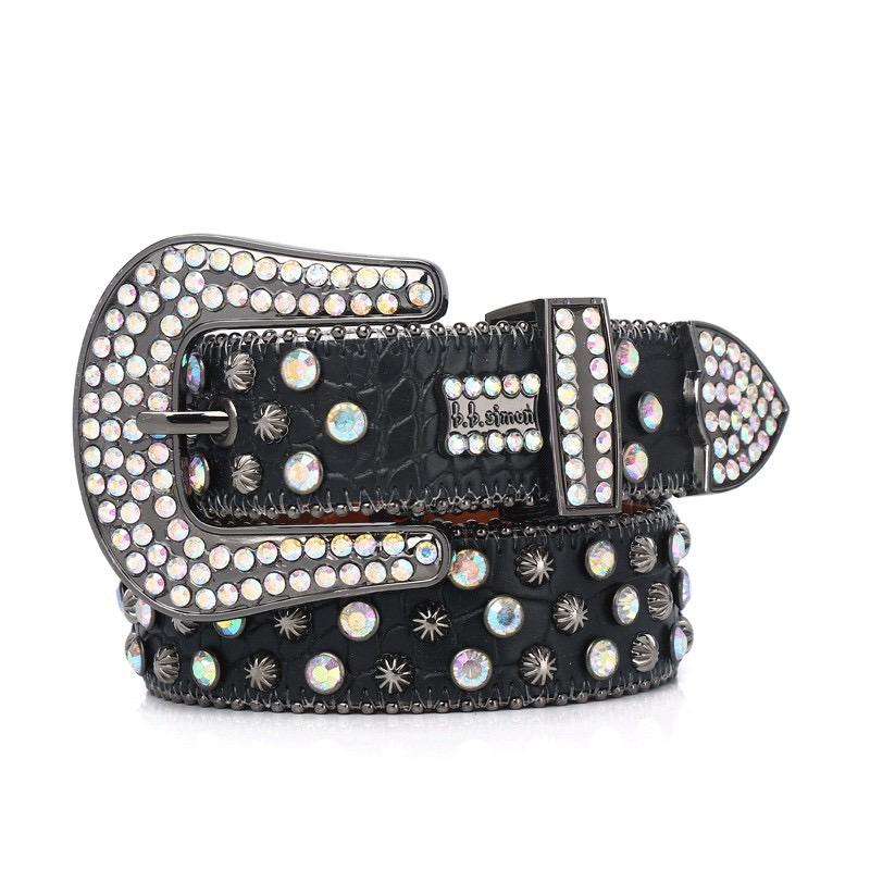 Rhinestone Punk Belt