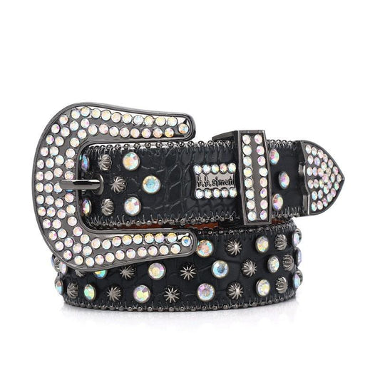Rhinestone Punk Belt