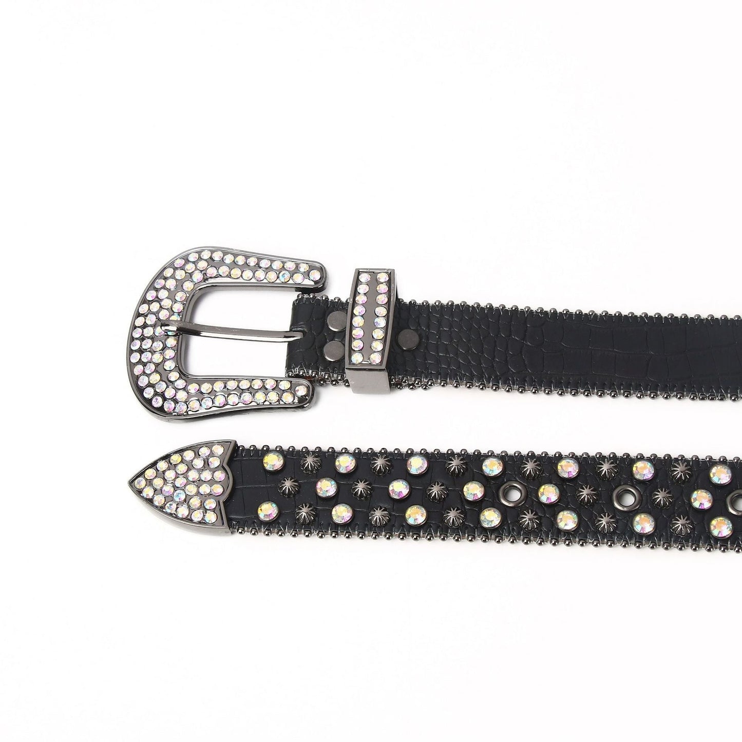 Rhinestone Punk Belt