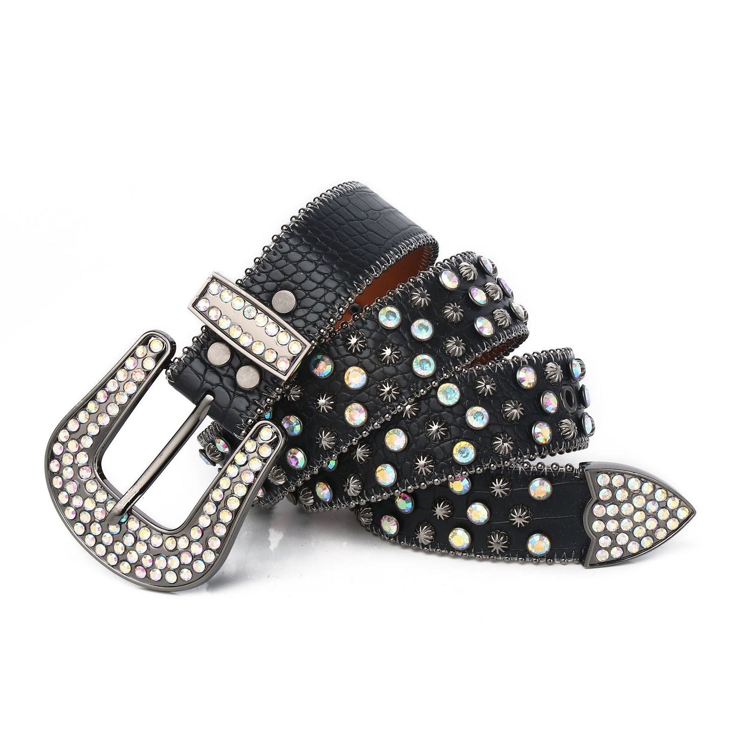 Rhinestone Punk Belt